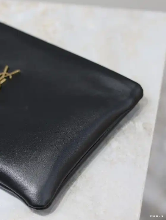 IN LAMBSKIN SMALL YSL POUCH CALYPSO 0525